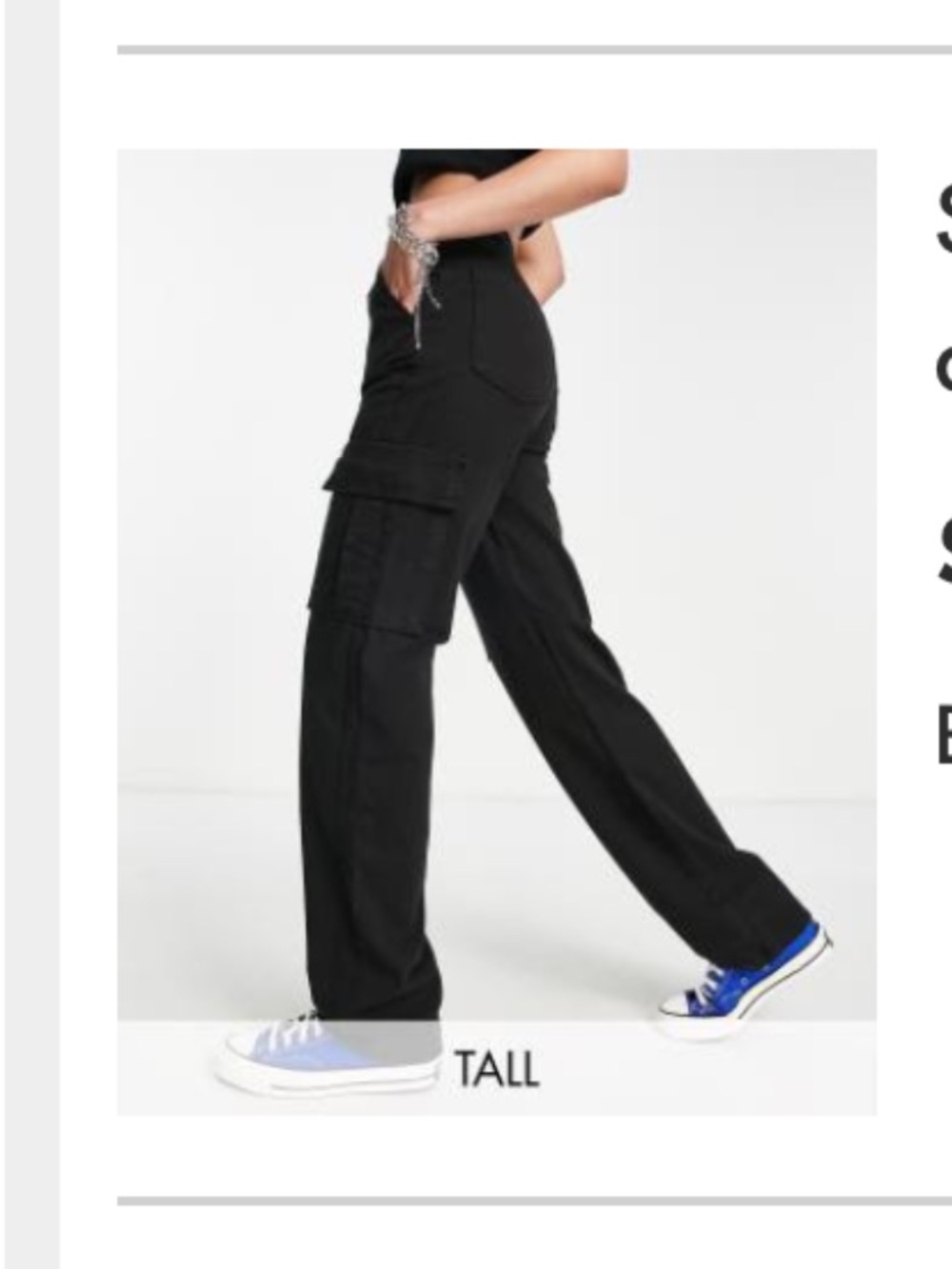 Woman’s Black Cargos Pants - Classic Utility Style